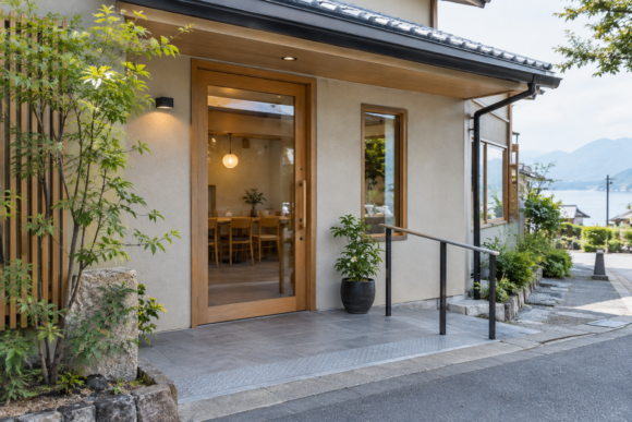 段差を解消した店舗入口のイメージ