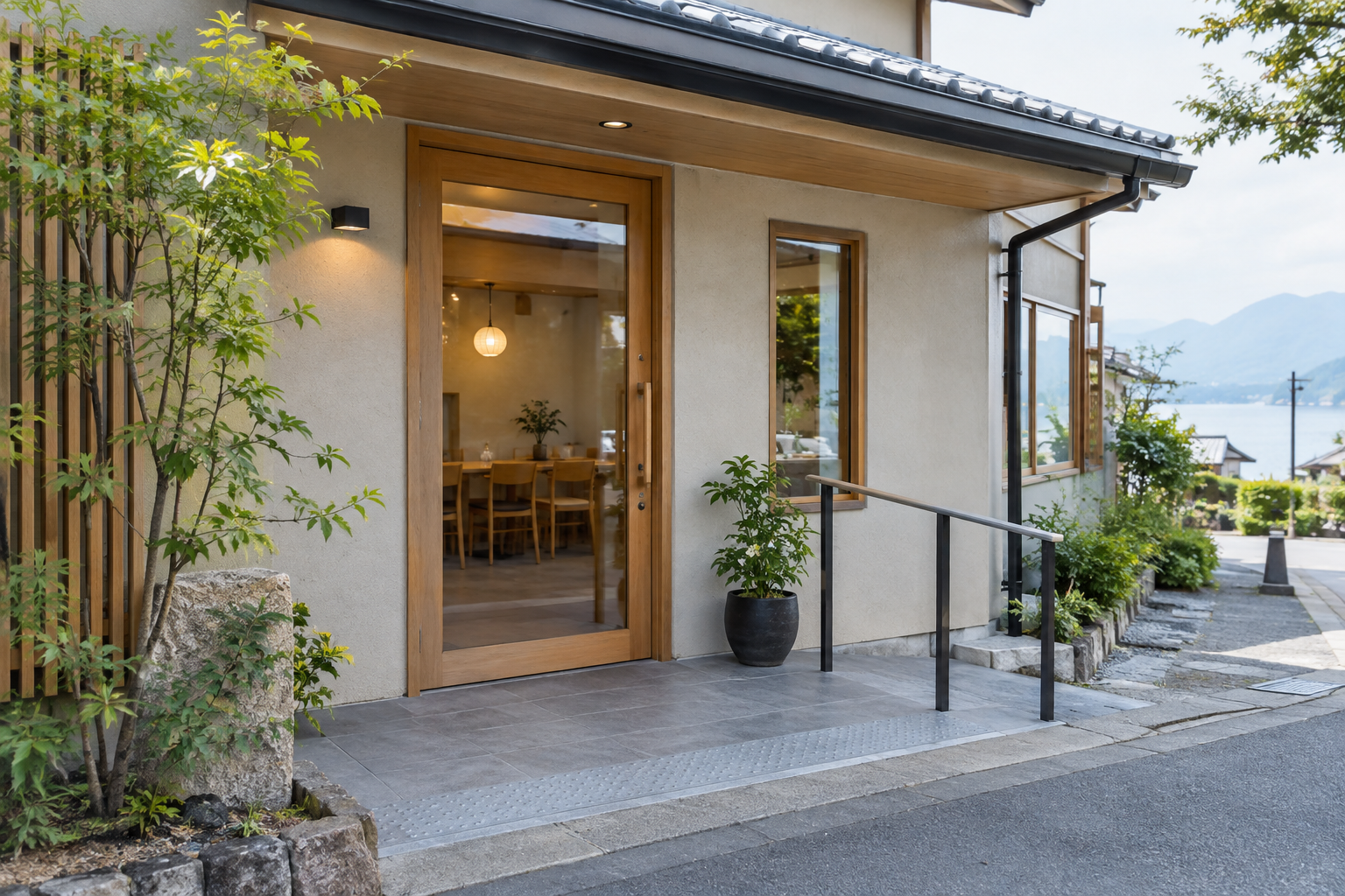 段差を解消した店舗入口のイメージ