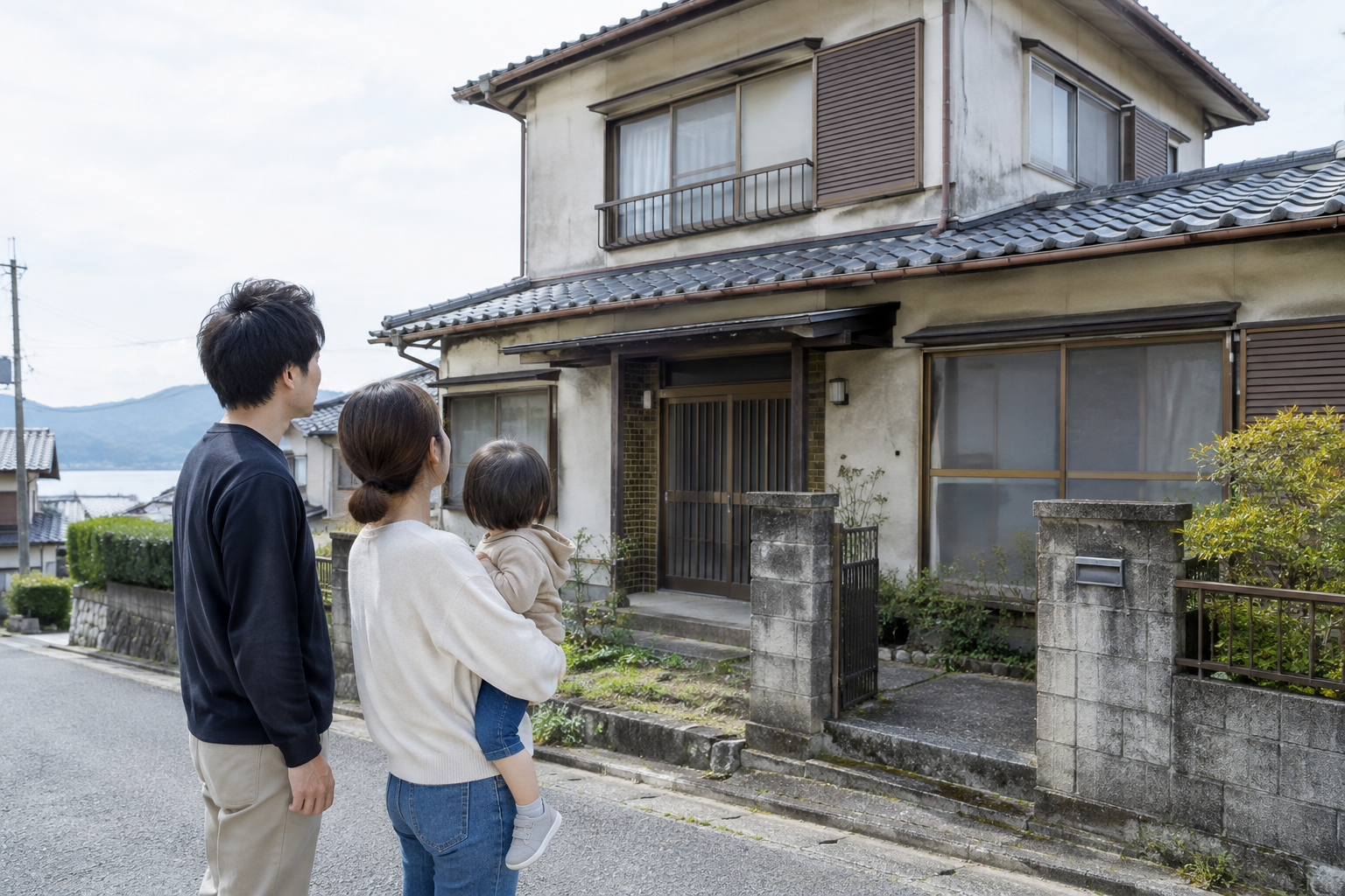 中古住宅のリフォームを検討する家族のイメージ