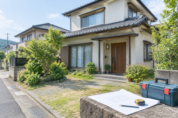 空き家リフォームを検討するイメージの戸建て住宅