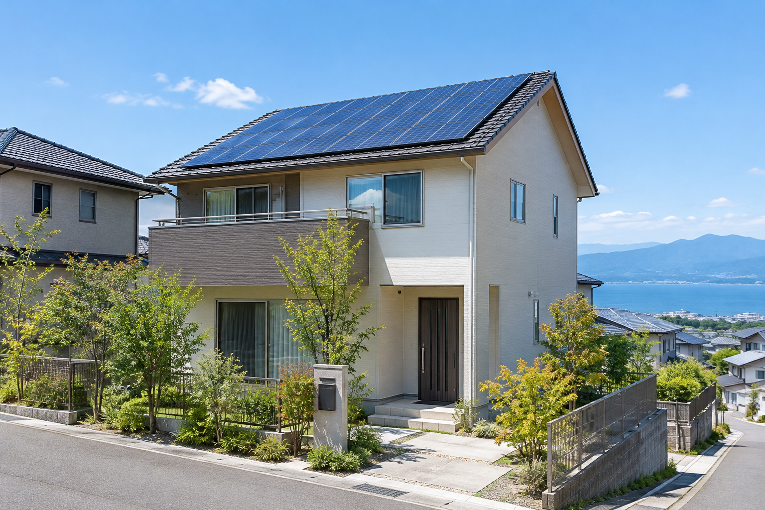 太陽光パネルを設置した住宅のイメージ
